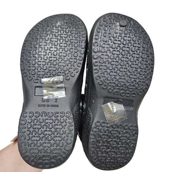 Brand unknown Kids Cool Dude Skull Clogs  Black & Blue Slip-On Shoes Rubber‎ - Picture 4 of 6